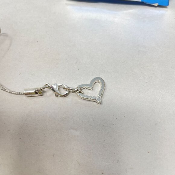 Avon Pave Heart Anywhere Charm Silver-Tone‎ Love Gift Box New - Picture 5 of 11